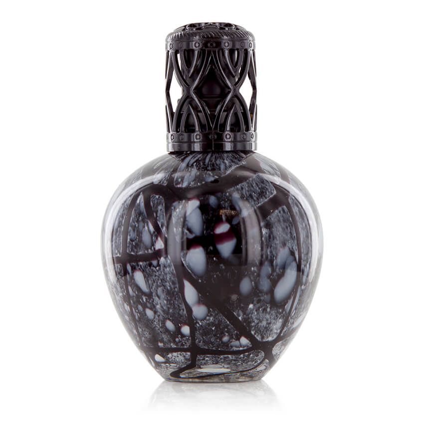 Ashleigh & Burwood Black Marble Large Glass Fragrance Lamp - CleanTheAir.co.uk