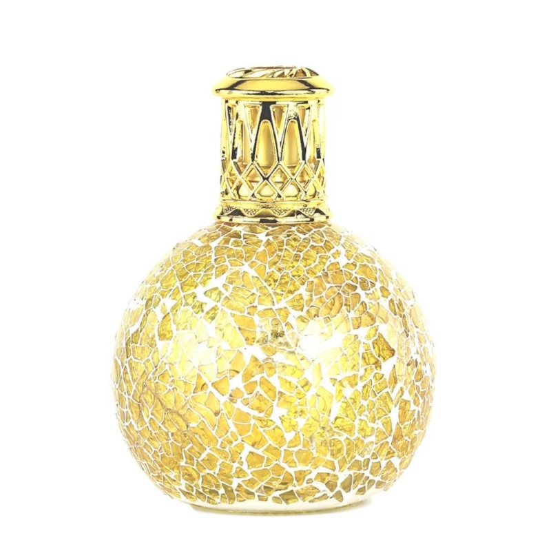 Ashleigh & Burwood Lampada Profumata In Vetro Leopard - Piccola Con Corona Dorata