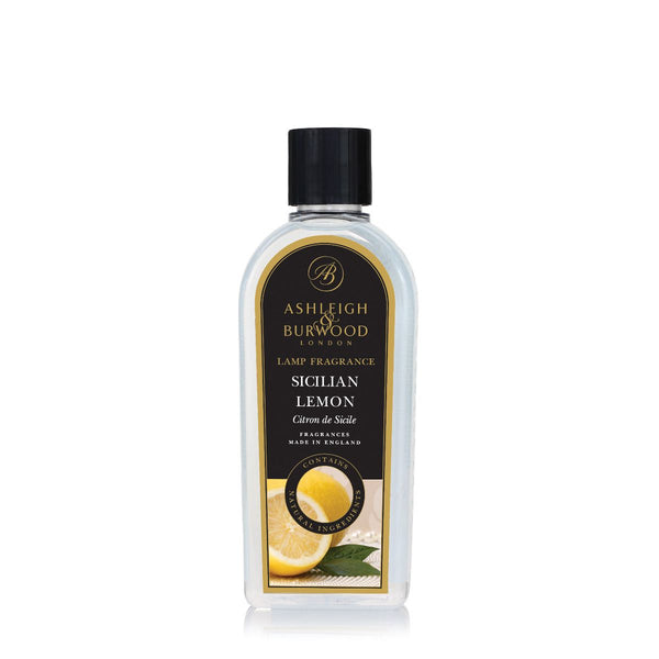 Ashleigh & Burwood Sicilian Lemon Fragrance Lamp Oil (500ml) - CleanTheAir.co.uk