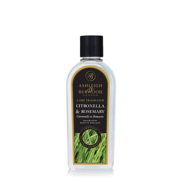 Ashleigh & Burwood Citronella & Rosemary Fragrance Lamp Oil (500ml) - CleanTheAir.co.uk