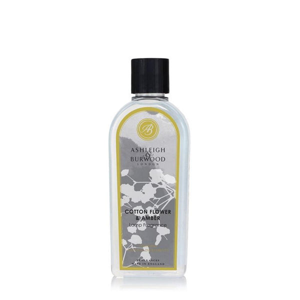 Ashleigh & Burwood Cotton Flower & Amber Fragrance Lamp Oil (500ml) - CleanTheAir.co.uk