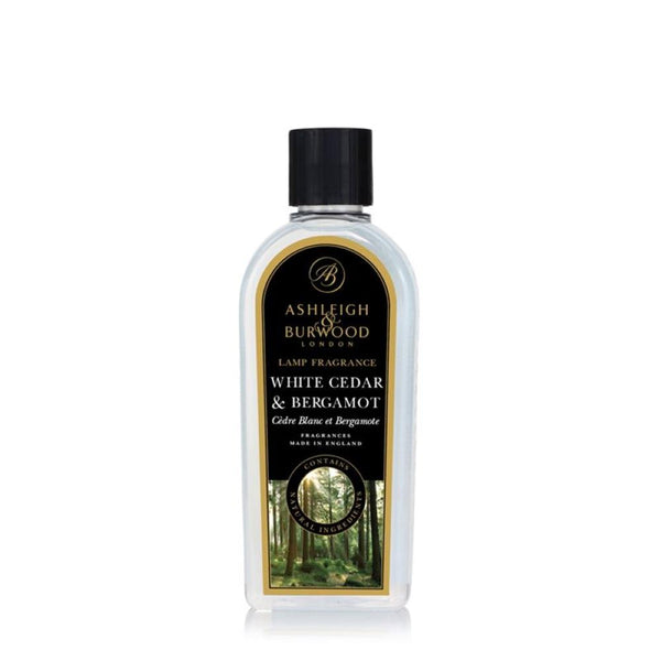 Ashleigh & Burwood White Cedar & Bergamot Fragrance Lamp Oil (500ml) - CleanTheAir.co.uk